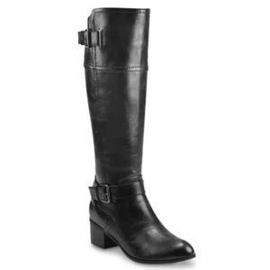 SOLD - Unisa High Knee Autumn Riding Black Boots Size 6